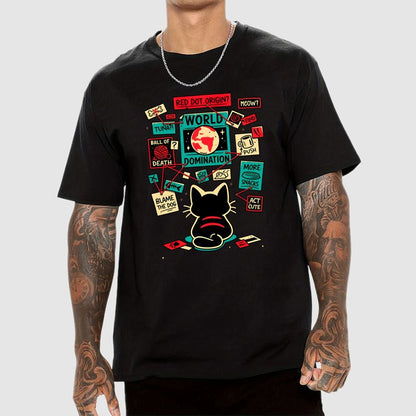 Cat Master Plan Geek T-Shirt
