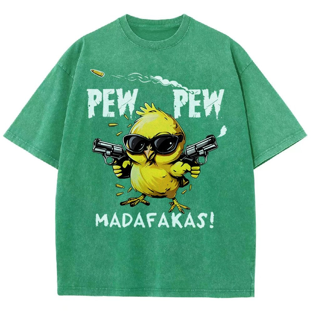 Pew Pew Madafakas! Vintage Distressed T-shirt