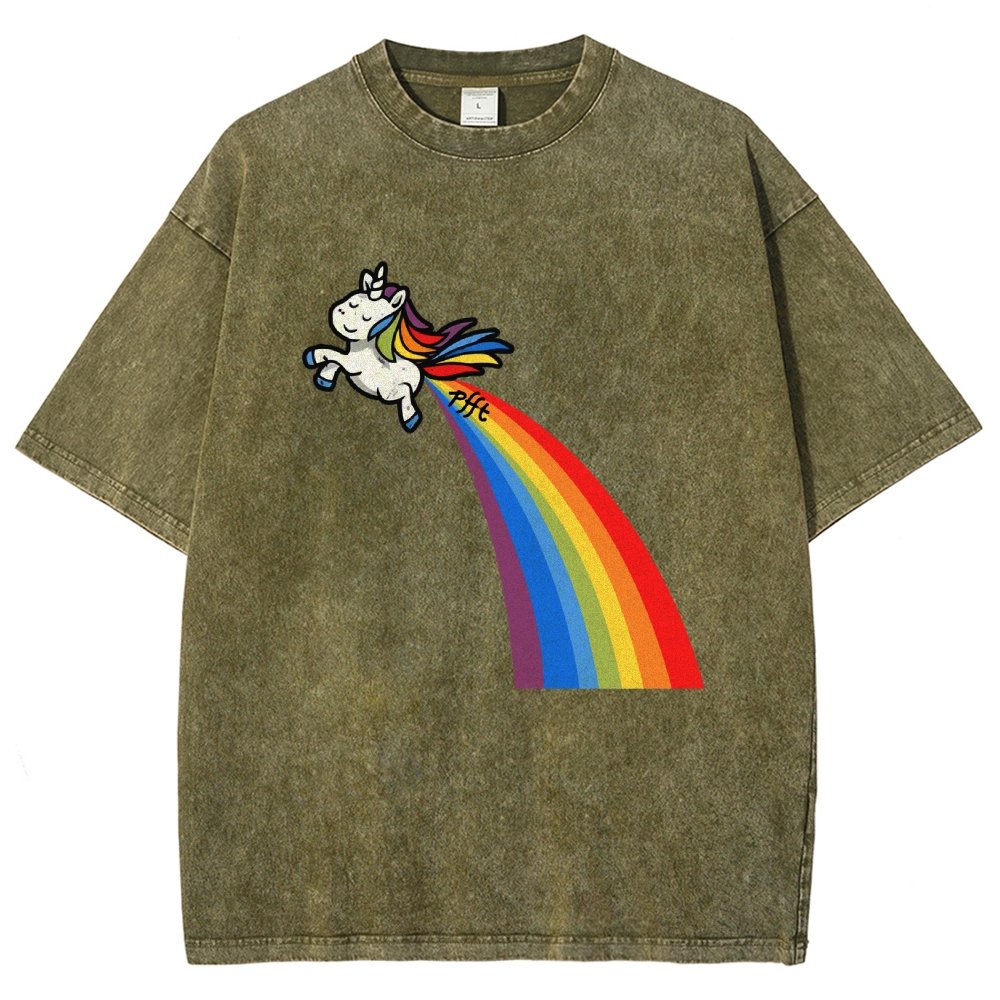I Fart Rainbows Vintage Distressed T-shirt