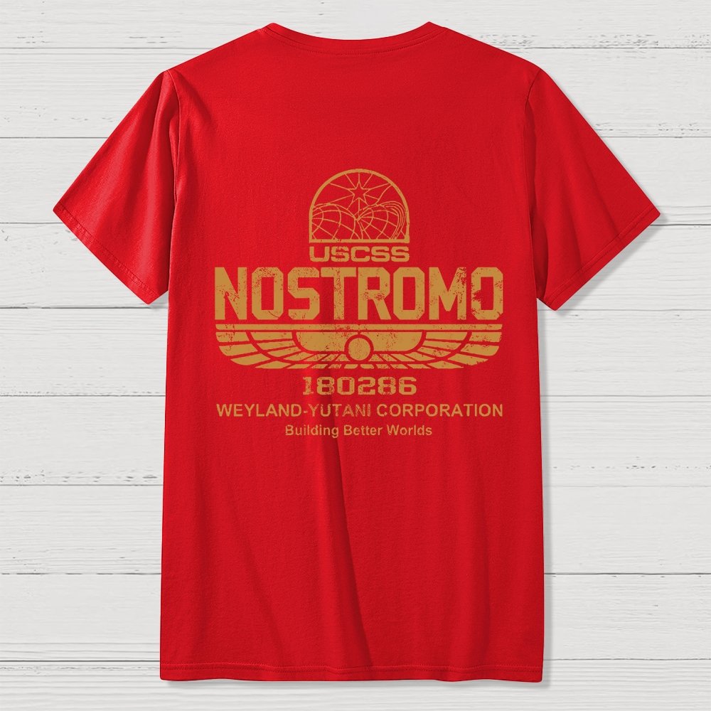 Mystery Ship Front And Back Printing Geek T-Shirt
