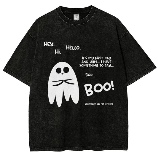 Anxious Ghost Vintage Distressed T-shirt
