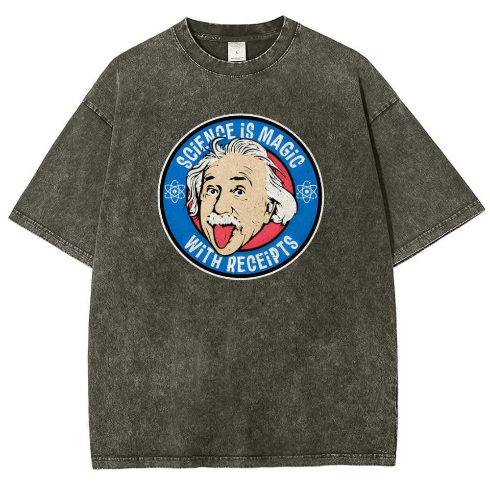 Science Is Magic Vintage Distressed T-shirt