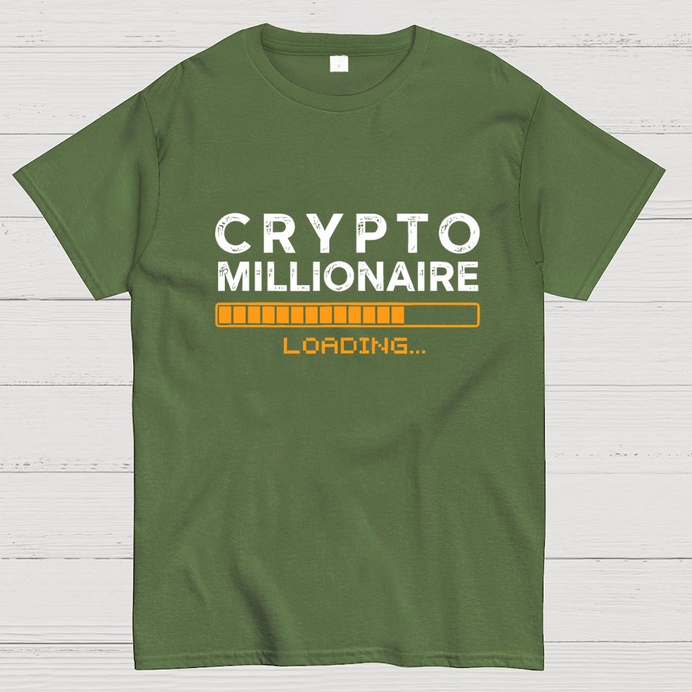 Crypto Millionaire Loading Geek T-Shirt
