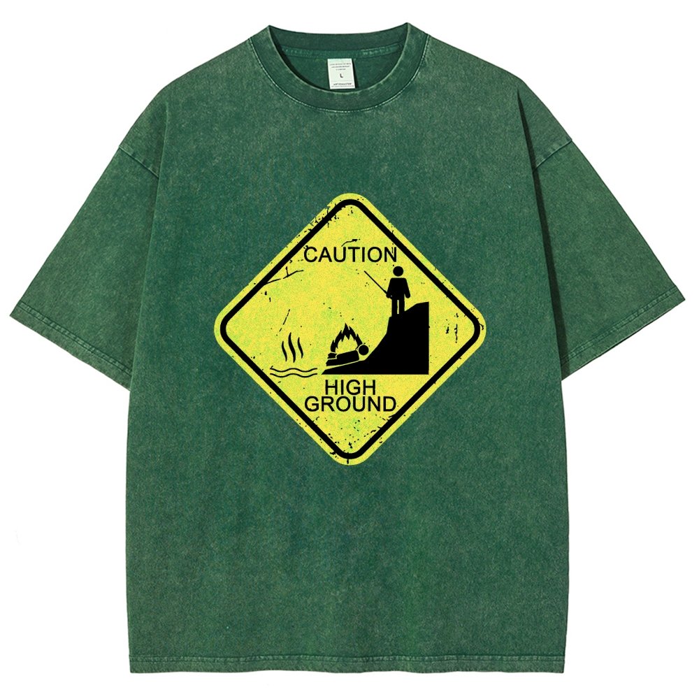 Top Spot Warning Vintage Distressed T-shirt