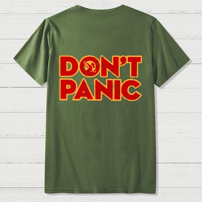 Dont Panic  Back Printing Geek T-Shirt