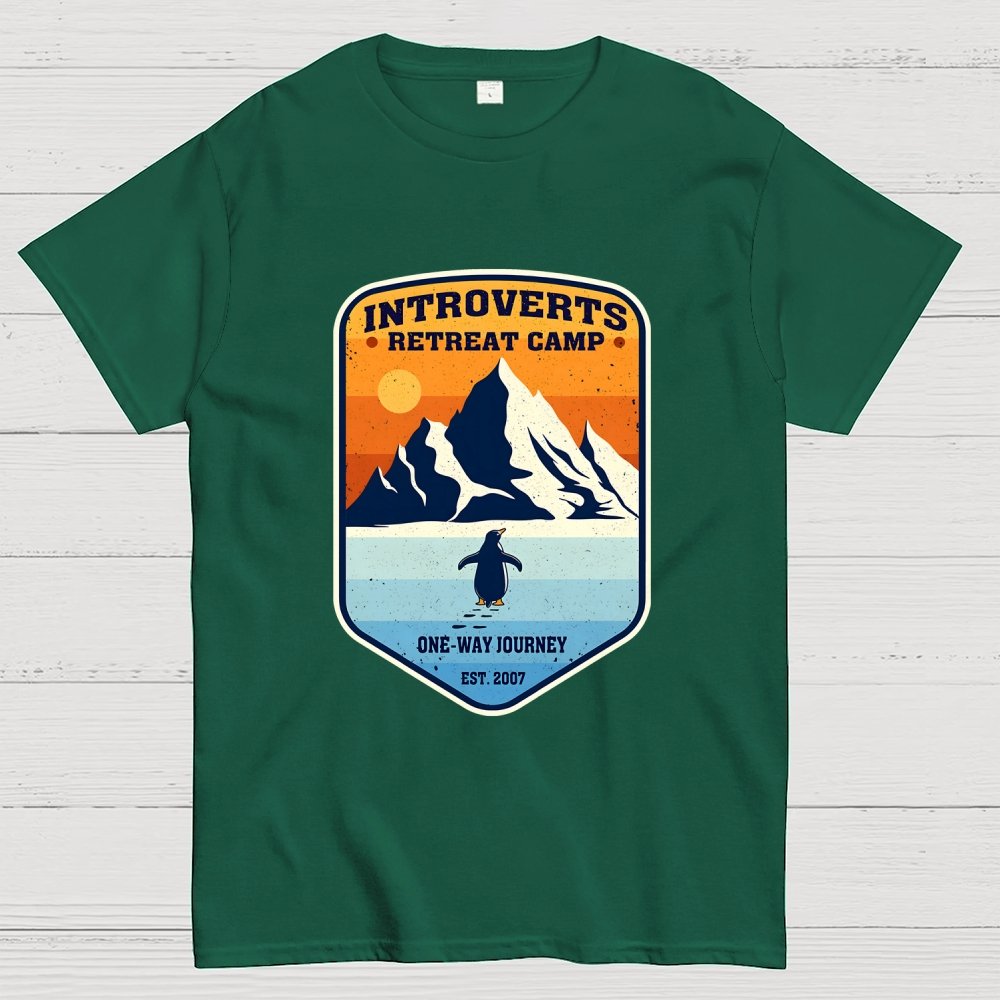 Introverts Retreat Camp Geek T-Shirt