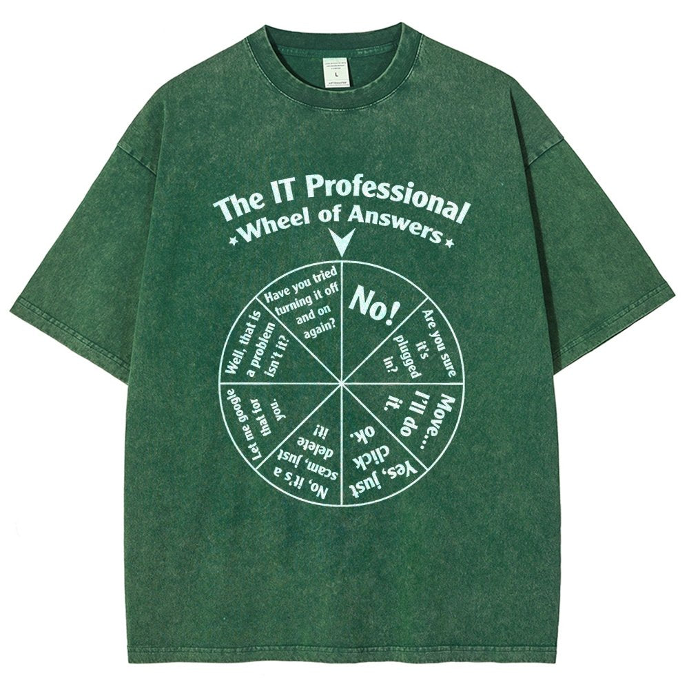 Funny Tech Support IT Support Department Vintage Distressed T-shirt