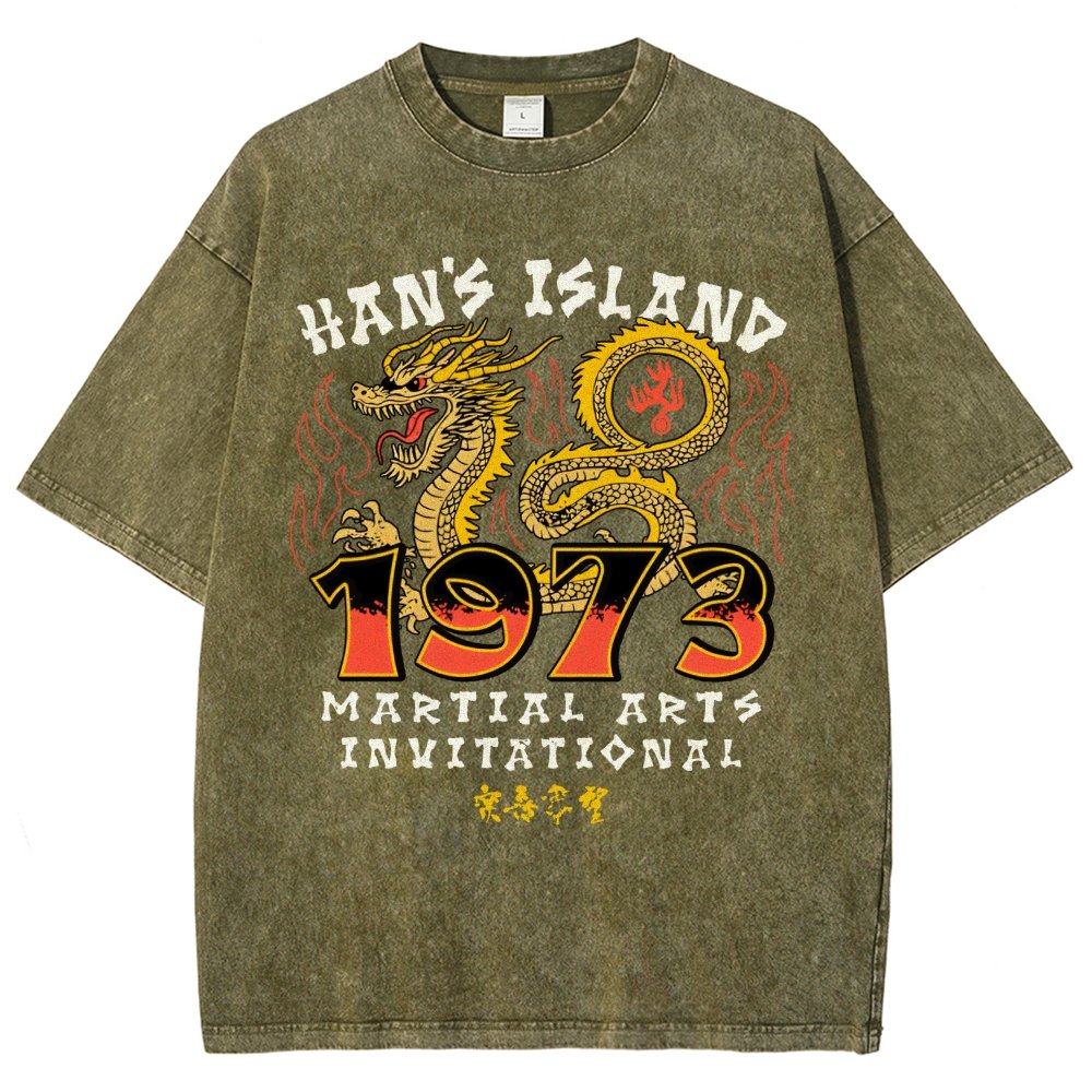 Sun's Island Martial Arts Invitational 1973 Vintage Distressed T-shirt