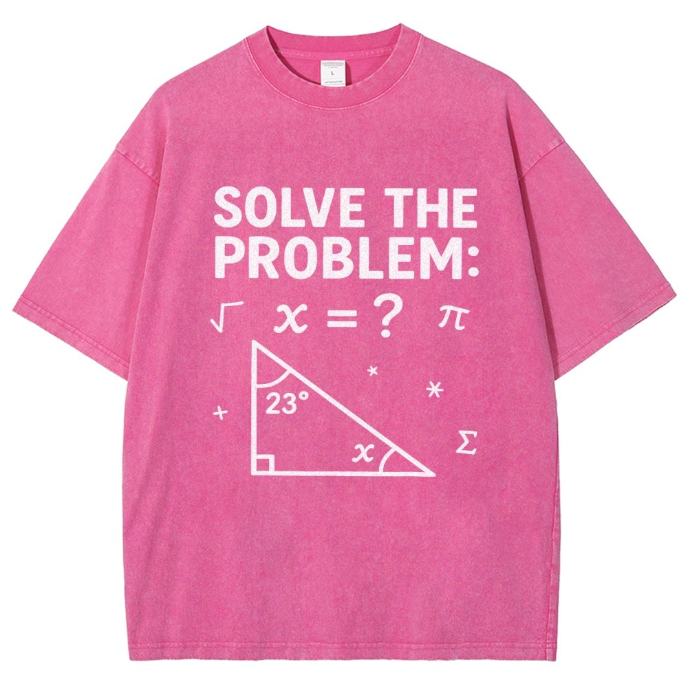 Solve The Problem Funny 67 Meme Vintage Distressed T-shirt