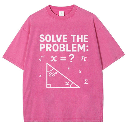 Solve The Problem Funny 67 Meme Vintage Distressed T-shirt