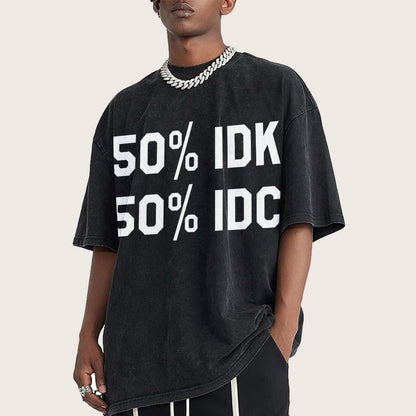 50% I Don't Care Vintage Distressed T-shirt