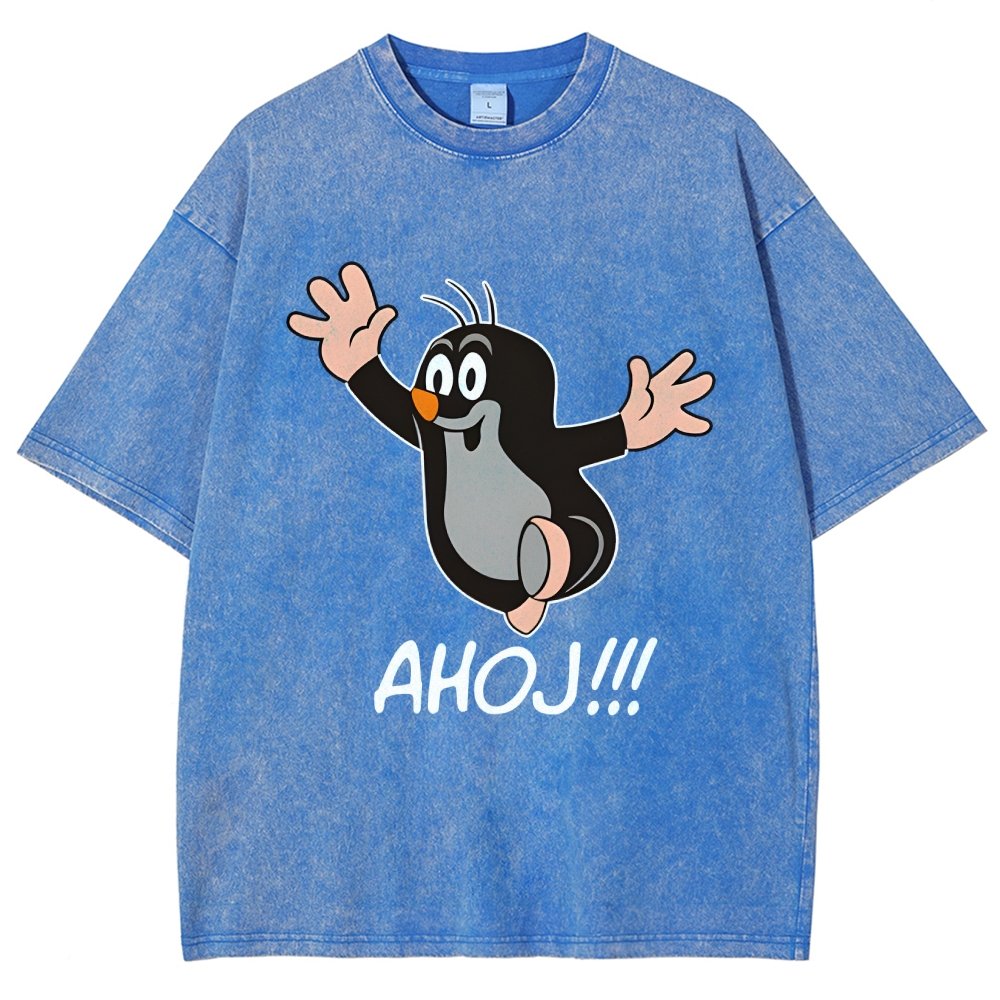 Mole AHOJ Vintage Distressed T-shirt