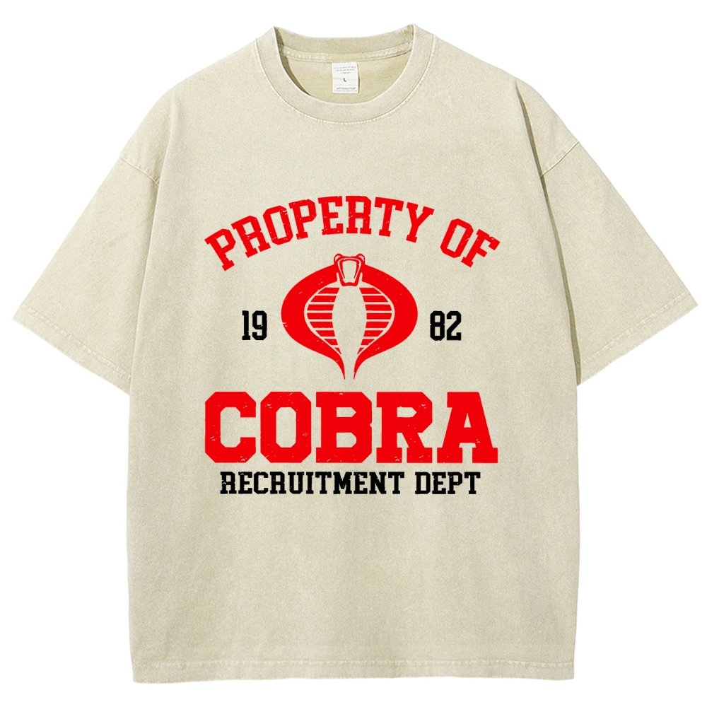 Property of Cobra Vintage Distressed T-shirt