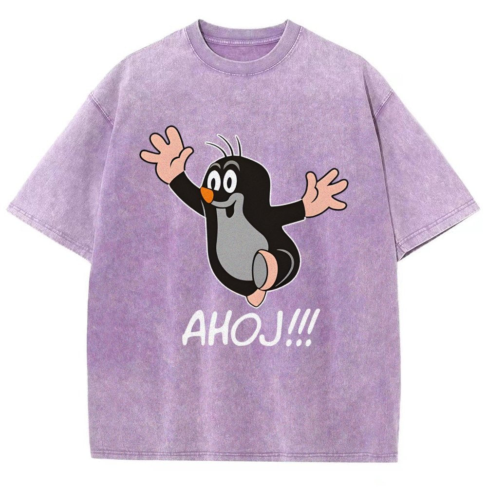 Mole AHOJ Vintage Distressed T-shirt