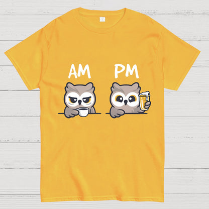AM PM owl clock Geeky T-Shirt
