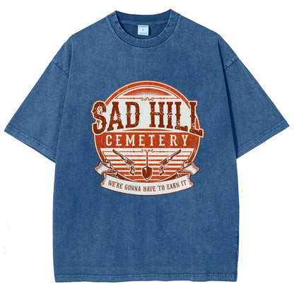 Lonely Hill Cemetery Vintage Distressed T-shirt