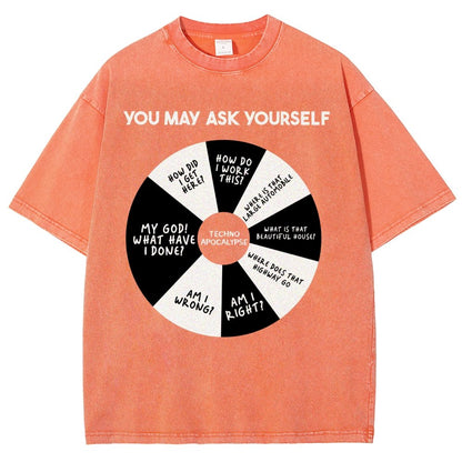 You May Ask Yourself Vintage Distressed T-shirt