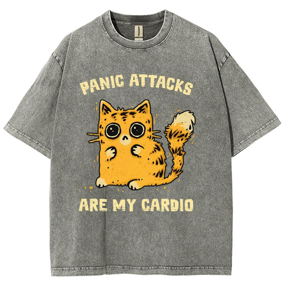 Panic Attacks Are My Cardio Vintage Distressed T-shirt