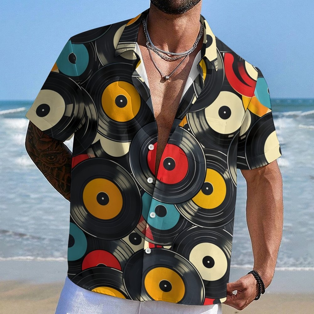 Color clashing Music Geek Hawaiian Shirt