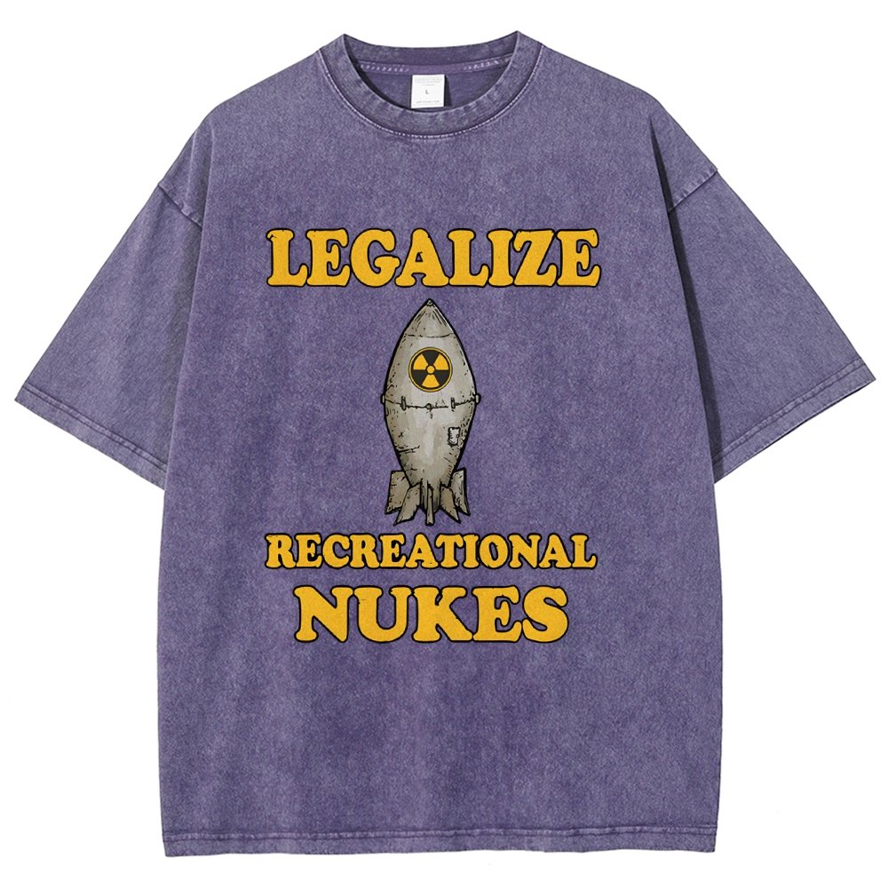 Legalize Recreational Nukes Vintage Distressed T-shirt