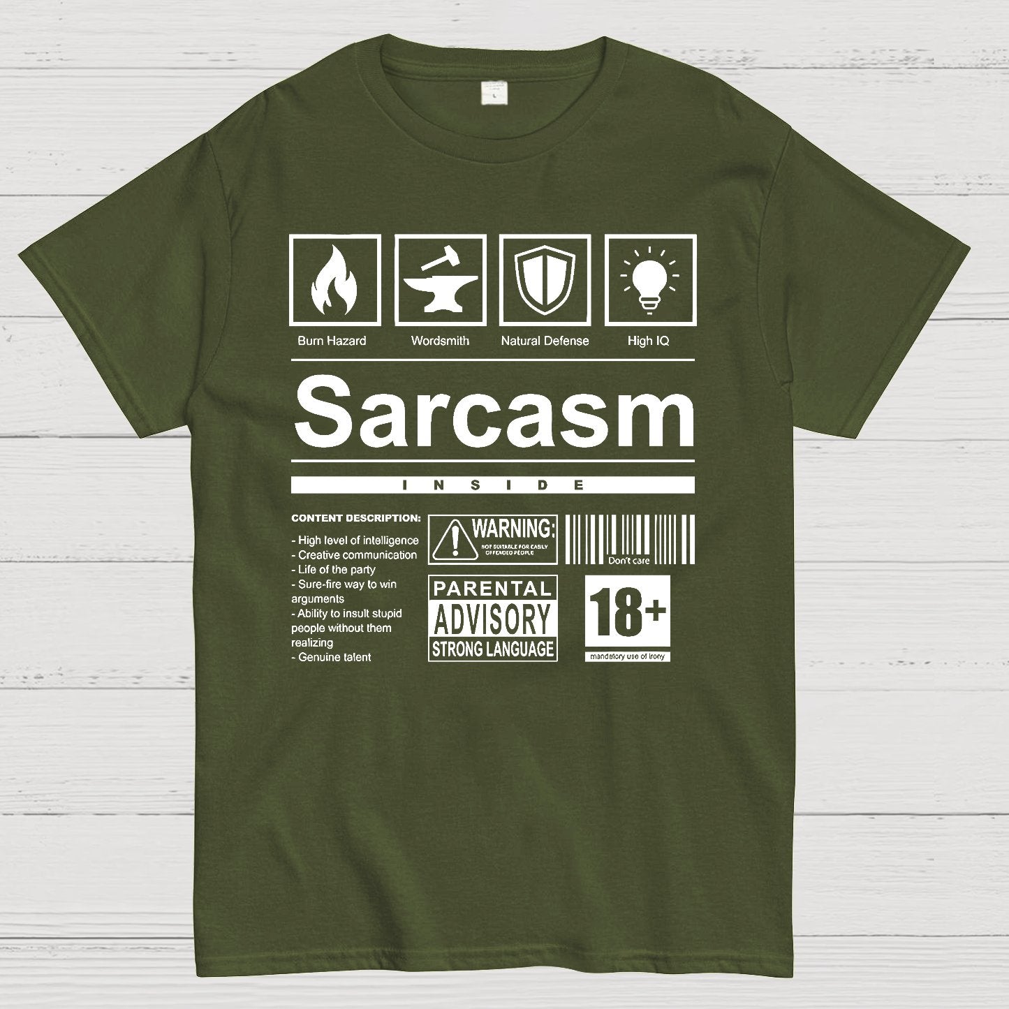 Sarcasm Label Geek T-Shirt