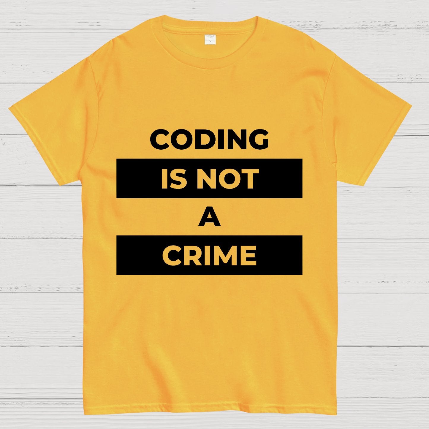Coding Is Not A Crime Geek T-Shirt