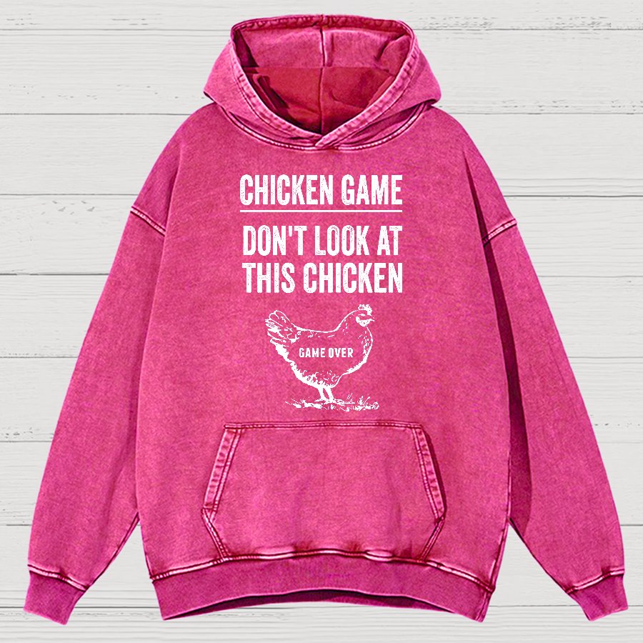 Chicken Game Vintage Distressed Hoodie