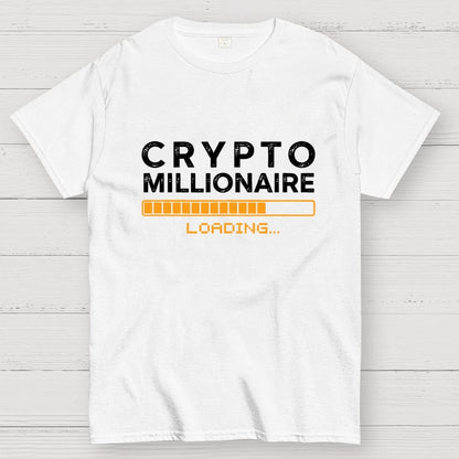 Crypto Millionaire Loading Geek T-Shirt