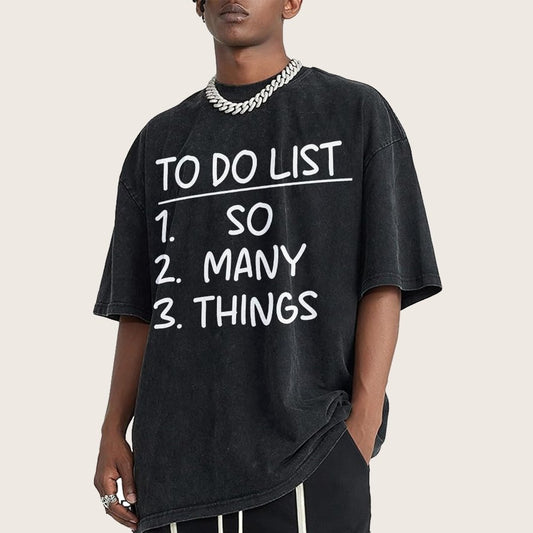 To Do List Vintage Distressed T-shirt