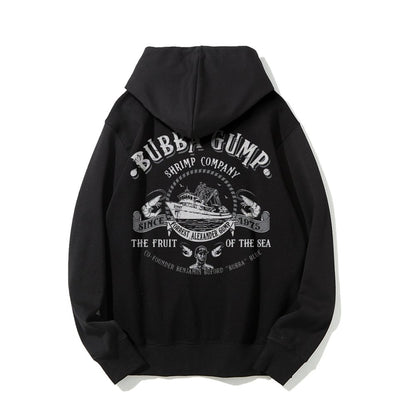 The Fruit Of The Sea Printed Back Unisex Cotton Hoodie