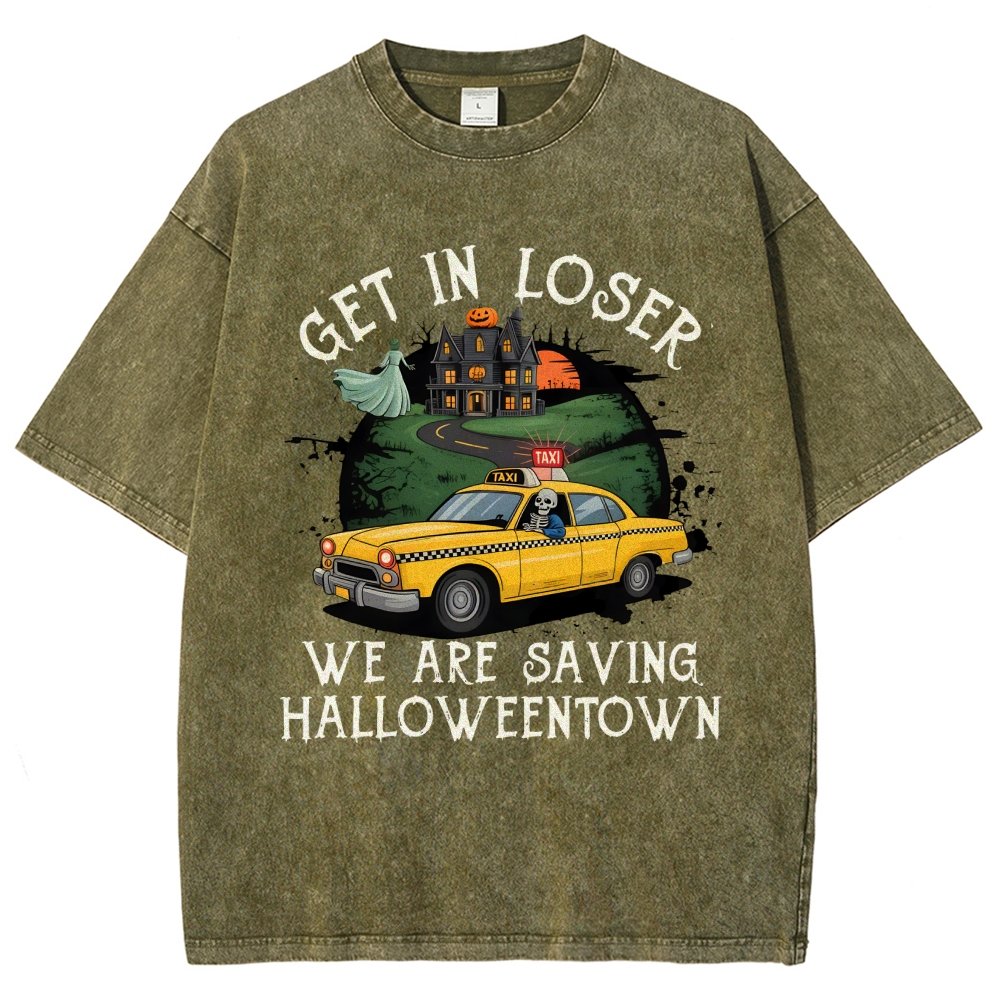 Get in Loser Halloween Vintage Distressed T-shirt
