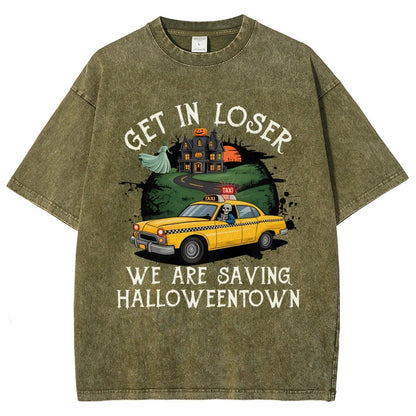 Get in Loser Halloween Vintage Distressed T-shirt