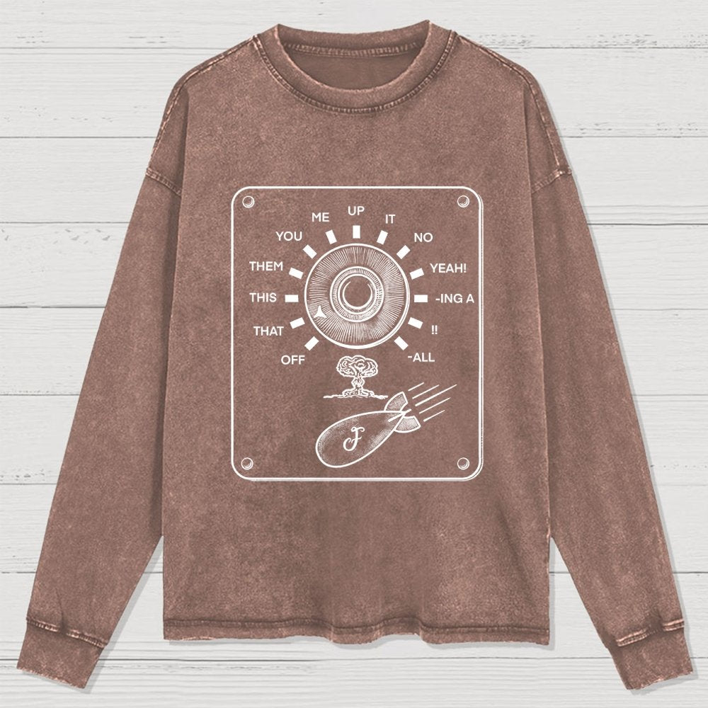 F-bomb Selector Remix Washed Long Sleeve Tee