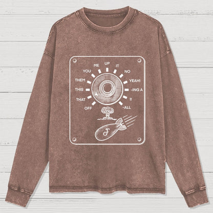 F-bomb Selector Remix Washed Long Sleeve Tee