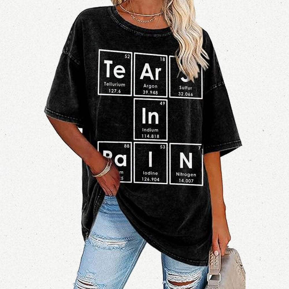 TeArS In RaIN Essential Vintage Distressed T-shirt