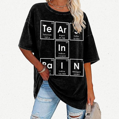 TeArS In RaIN Essential Vintage Distressed T-shirt