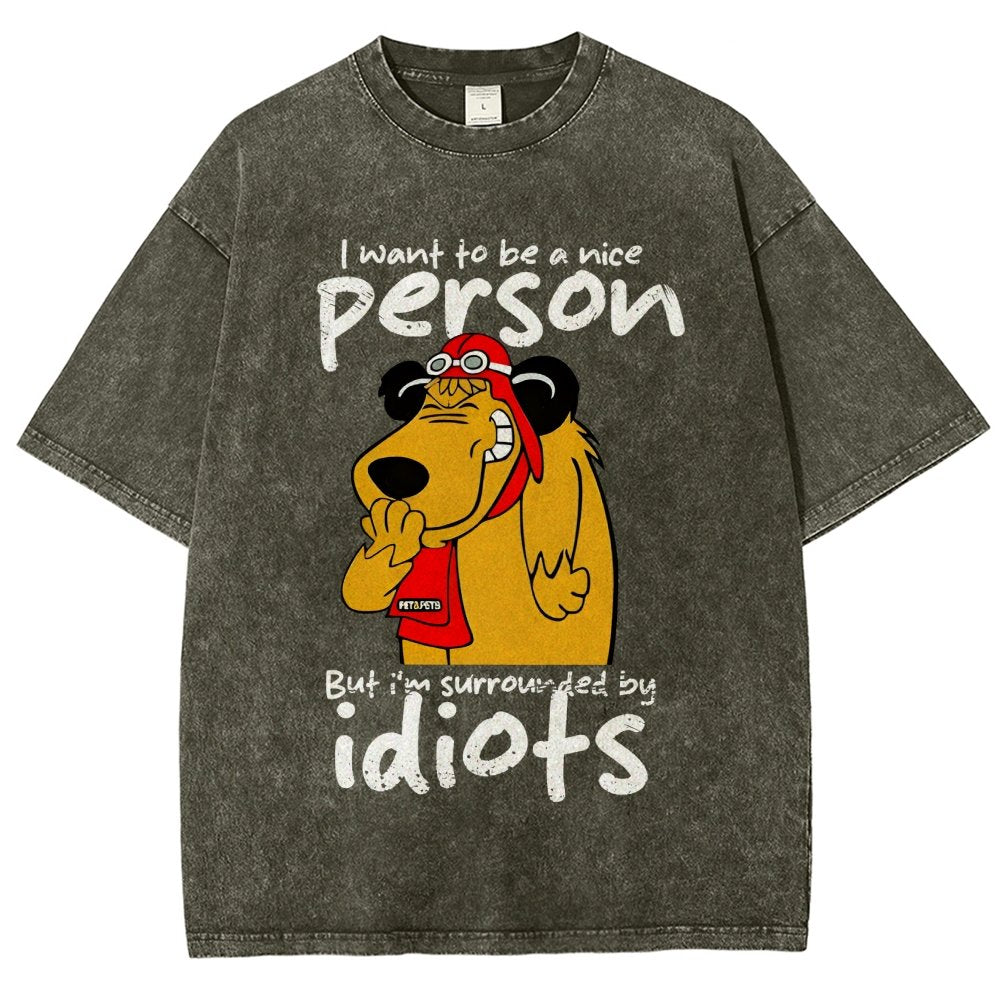 Sourronded by idiots Vintage Distressed T-shirt