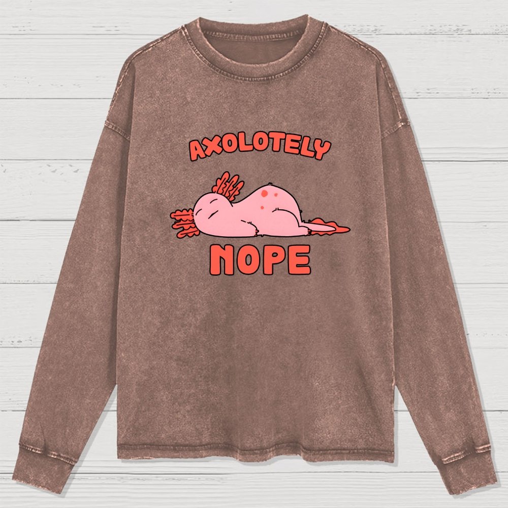 Axo Nope Washed Long Sleeve Tee