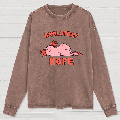 Axo Nope Washed Long Sleeve Tee