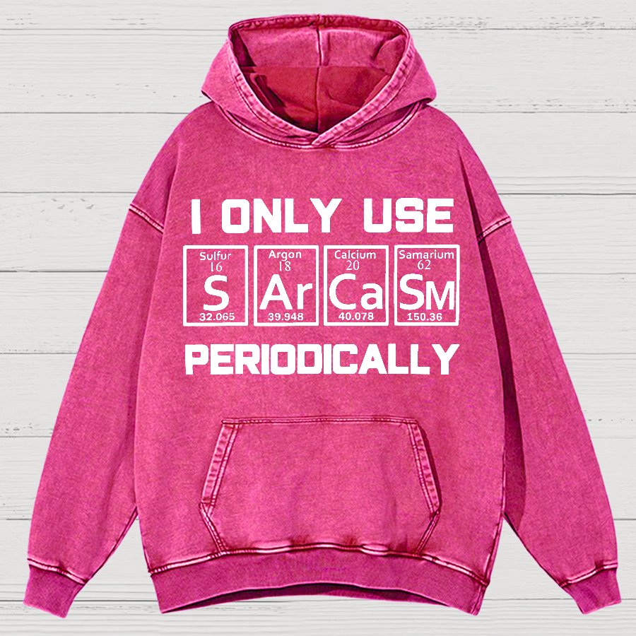 Sarcasm Periodic Table Element Shirt Weird Science Joke Vintage Distressed Hoodie