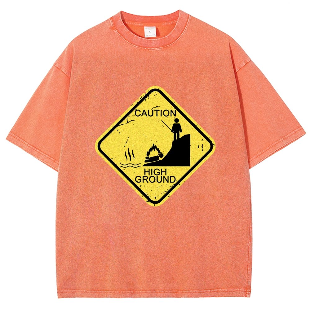 Top Spot Warning Vintage Distressed T-shirt