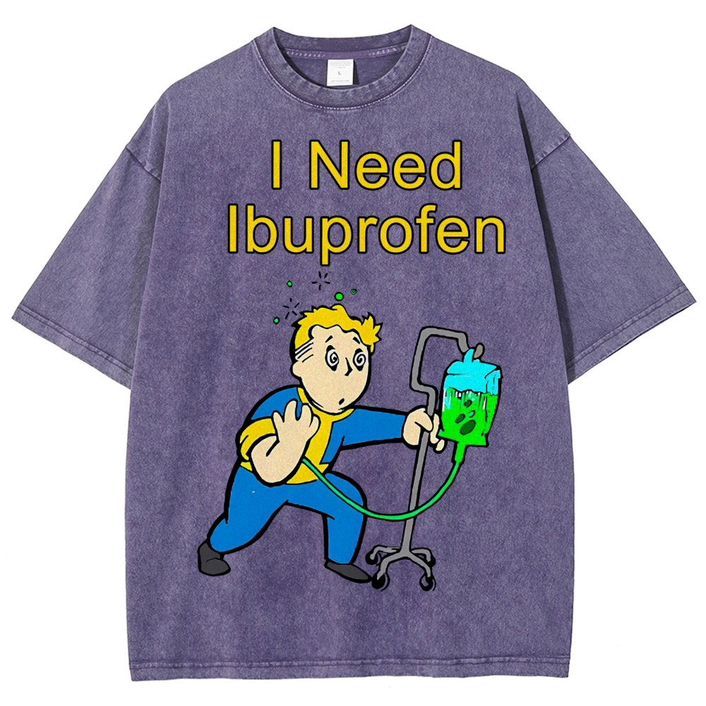 I Need One More Ibuprofen Vintage Distressed T-shirt