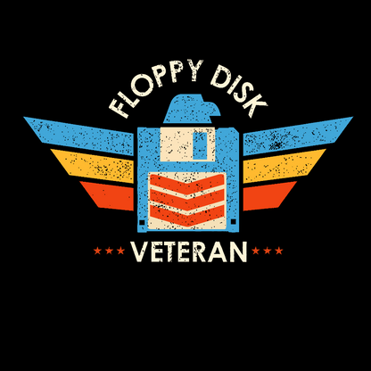 Floppy Disk Veteran Geek T-Shirt