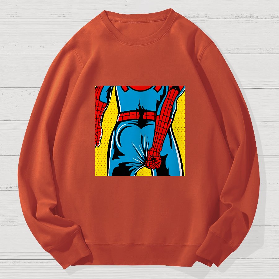 Funny Back Geek Cotton Sweatshirt