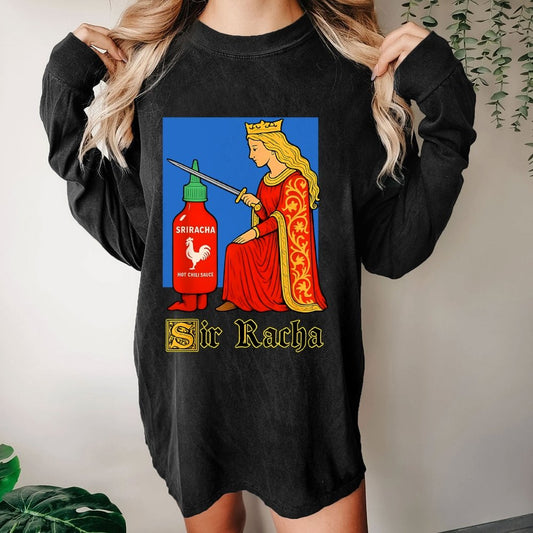 Sir Racha Washed Long Sleeve Tee