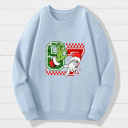 Six Seven 6 7 Christmas Geek Cotton Sweatshirt
