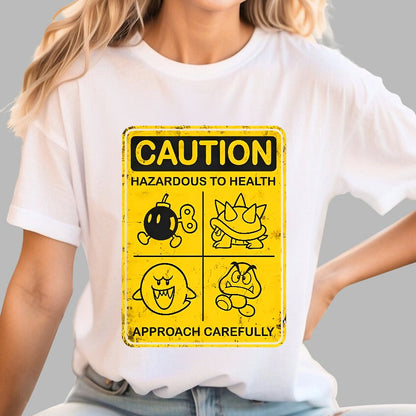Caution Hazardous To Health Geek T-Shirt
