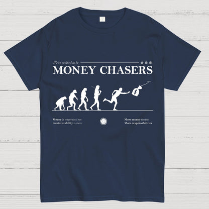 Evolution For Money Complete Design Positive Geek T-Shirt