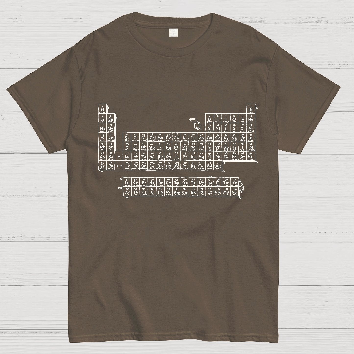 Questionable Table of Elements Geeky T-Shirt