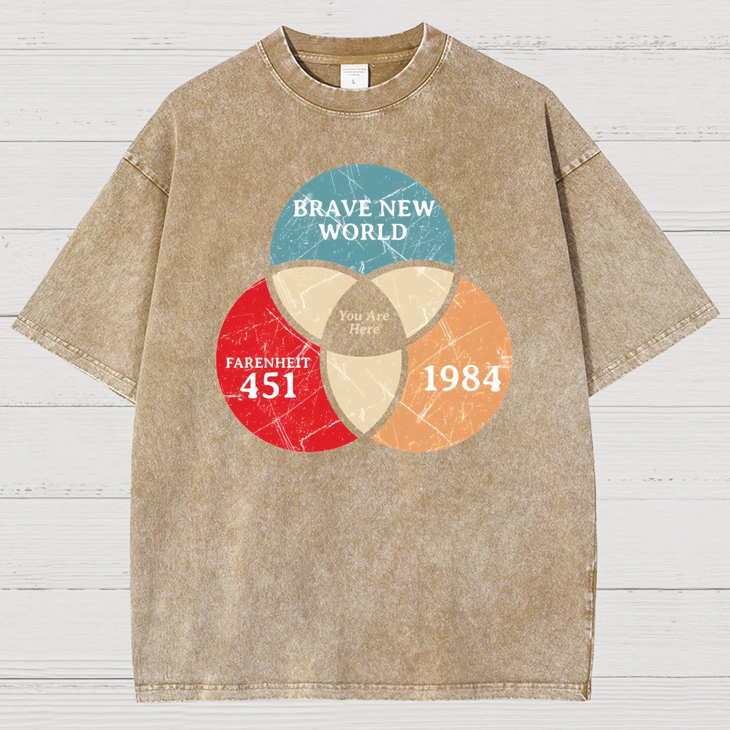 You Are Here Vintage Distressed T-shirt